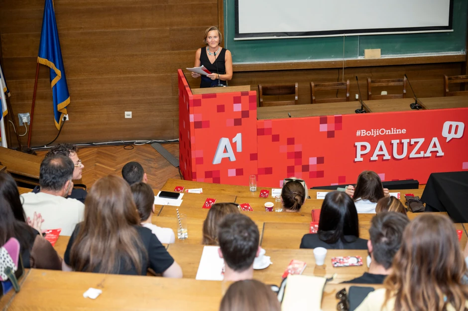 Judit Albers, generalna direktorka A1 Srbija, na otvaranju konferencije #BoljiOnline PAUZA