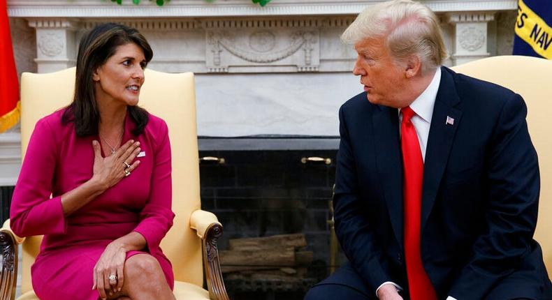 Former President Donald Trump and his former employee, Nikki Haley, who is running against him for the Republican presidential nomination in 2024, diverged on Social Security cuts recently.AP Photo/Evan Vucci, File