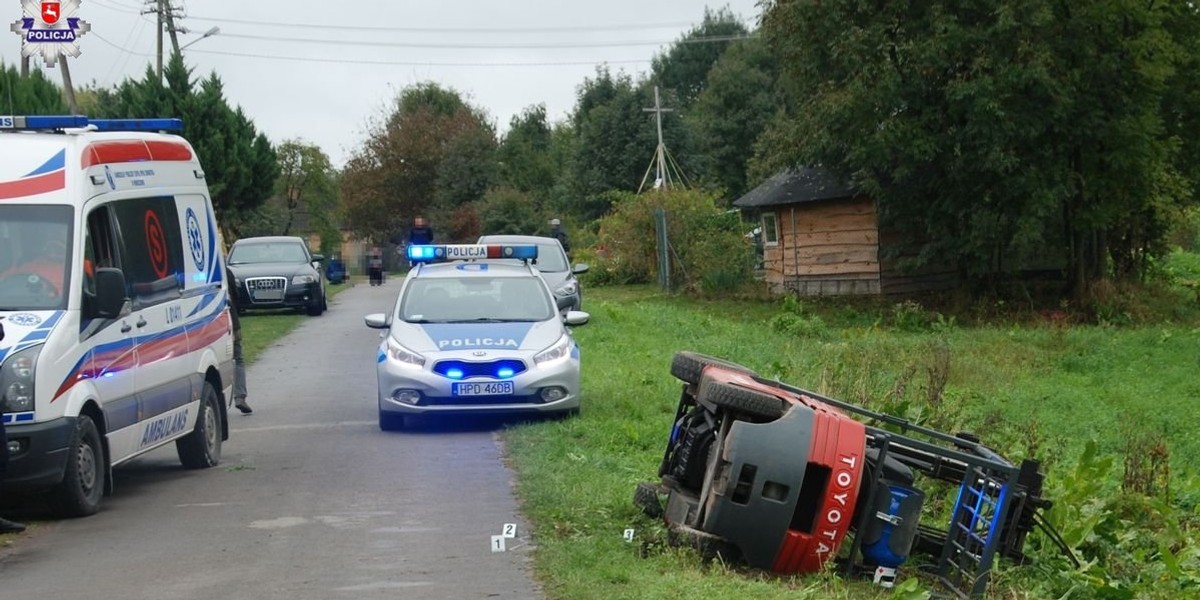 Straszna śmierć młodego mężczyzny w Bereżnicy. Zginął przez wózek widłowy