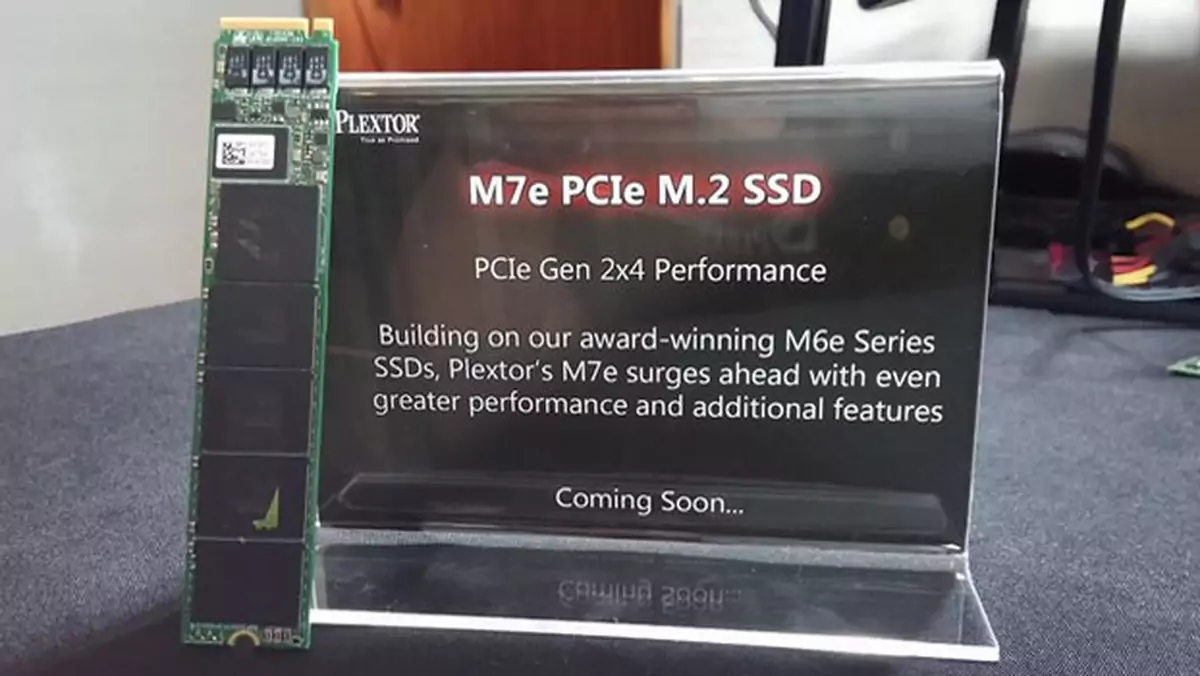 Plextor M7e. Kolejna generacja dysków SSD będzie dwa razy szybsza (CES 2015)