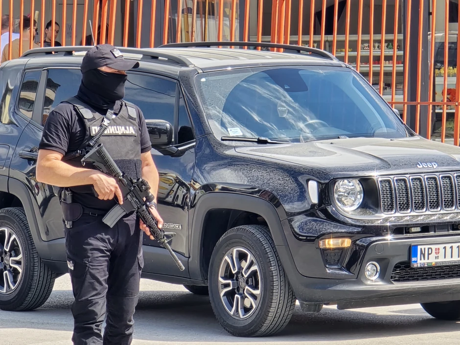 Uniformisani policajac u Novom Pazaru