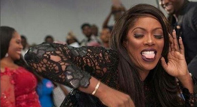 Tiwa Savage grooving hard