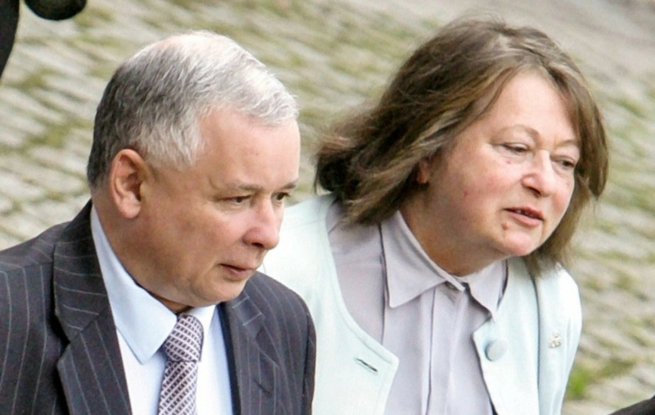 Jarosław Kaczyński i Janina Goss w 2006 r.