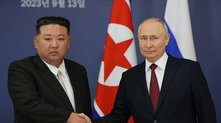 Észak-Koreába hívta Vlagyimir Putyint Kim Dzsong Un / Fotó: MTI/EPA/Szputnyik/Orosz elnöki sajtószolgálat/Vlagyimir Szmirnov