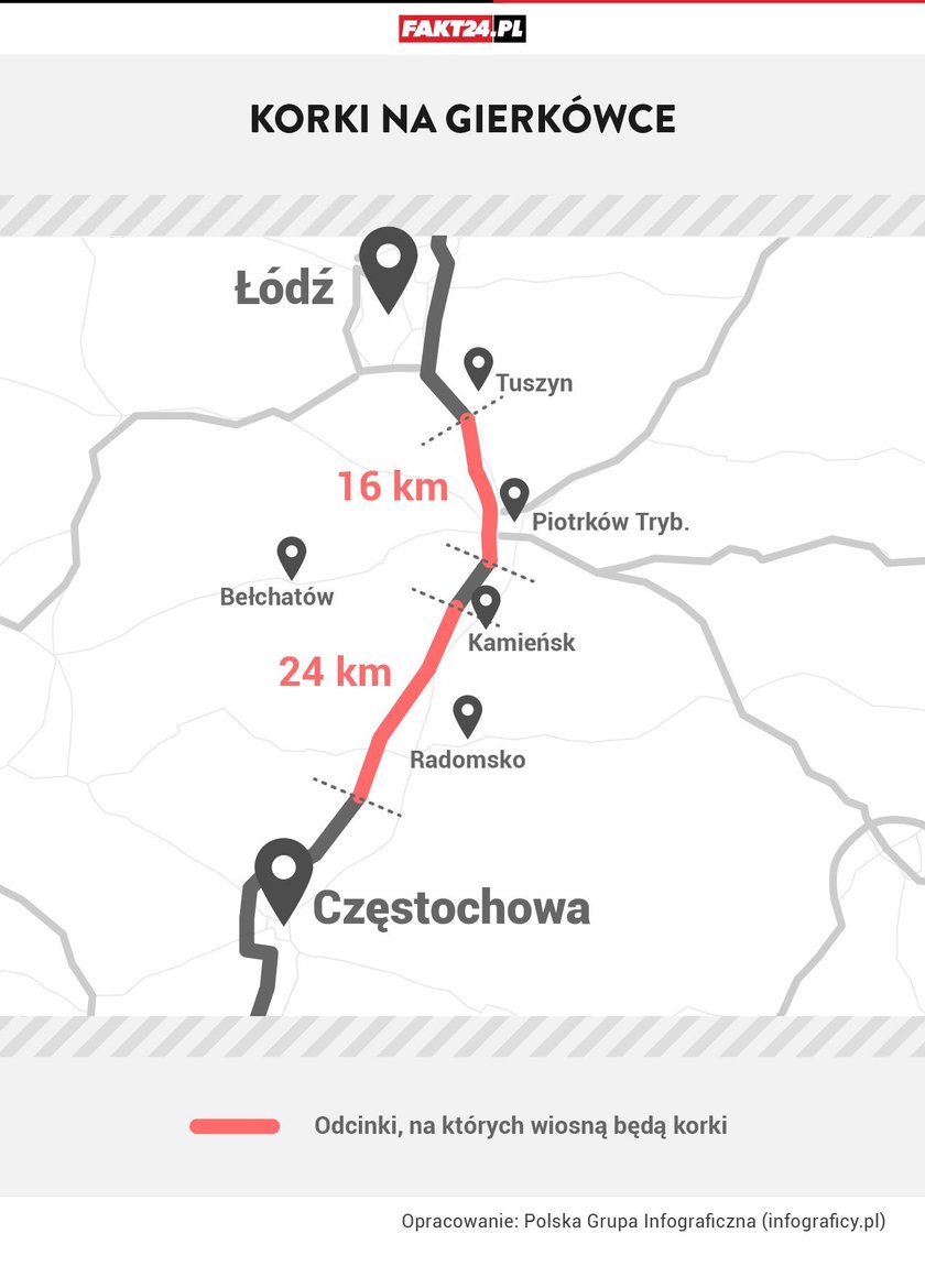 Paraliż na głównej drodze w Polsce! Korek na 50 km