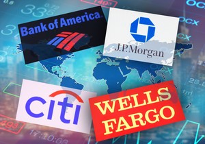 JP Morgan, Bank of America, Citigroup i Wells Fargo