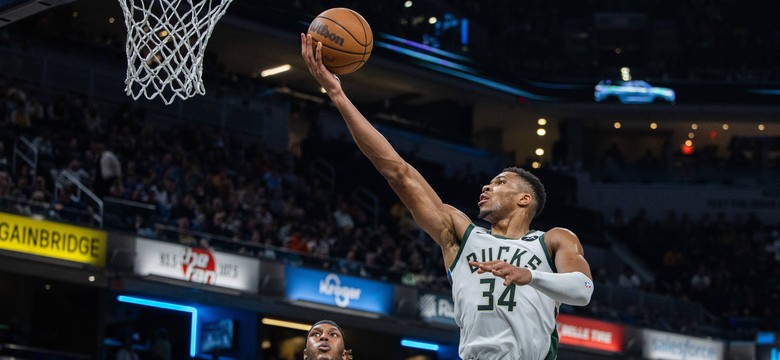 Liga NBA. 54 punkty Antetokounmpo nic nie dały. Bucks przegrali z Pacers [WIDEO]