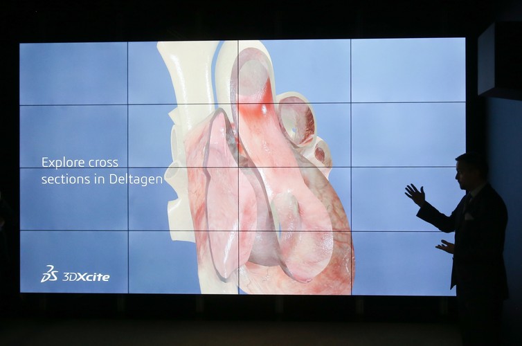 Laboratorium wizualizacji naukowej w Centrum Technologii ICM UW w Warszawie<br><br> fot. (zuz/kru) PAP/Paweł Supernak