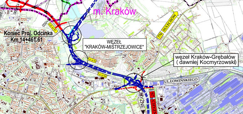 The Kraków Mistrzejowice node 
