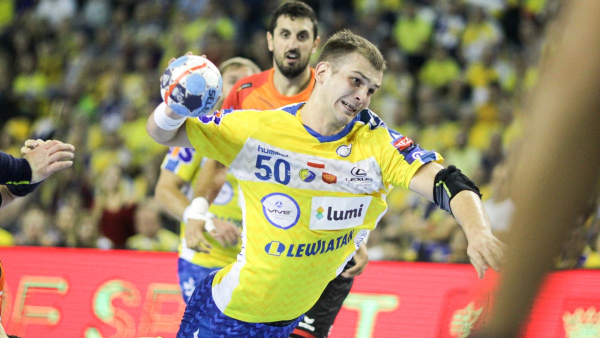 Arciom Karalek przed meczem Montpellier HB - PGE Vive Kielce