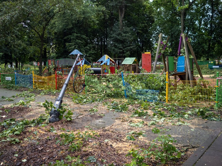 Niszczycielska burza w Aleksandrowie Łódzkim