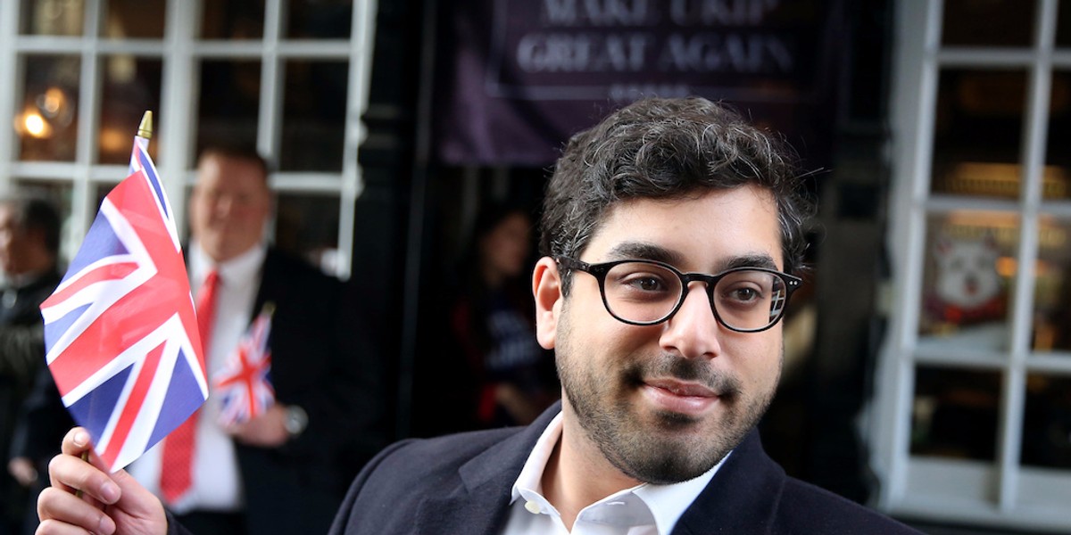 Raheem Kassam drops out of the UKIP leadership race — less than week after launching his campaign