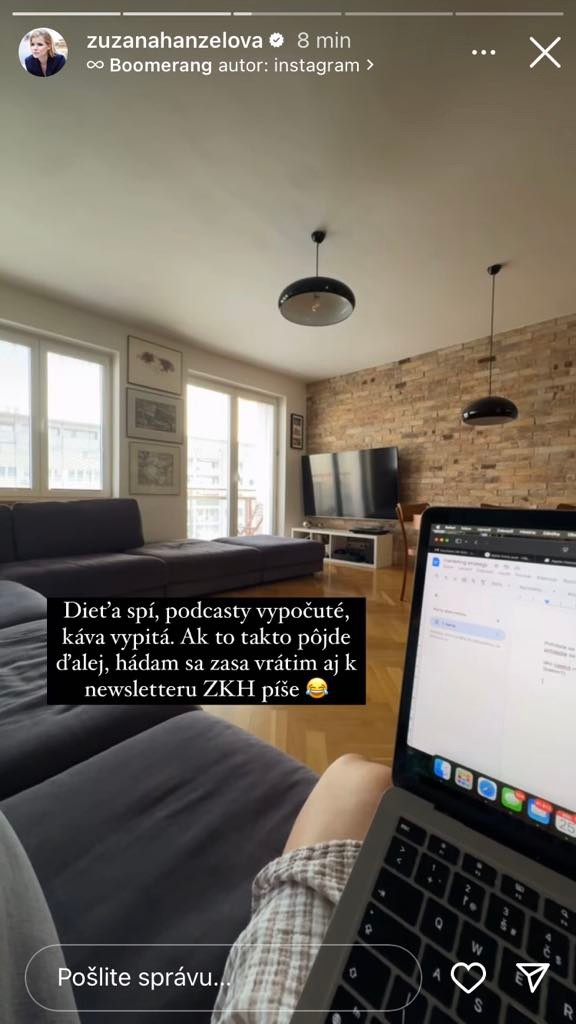 Kovačič Hanzelová sa ozvala sledovateľom.