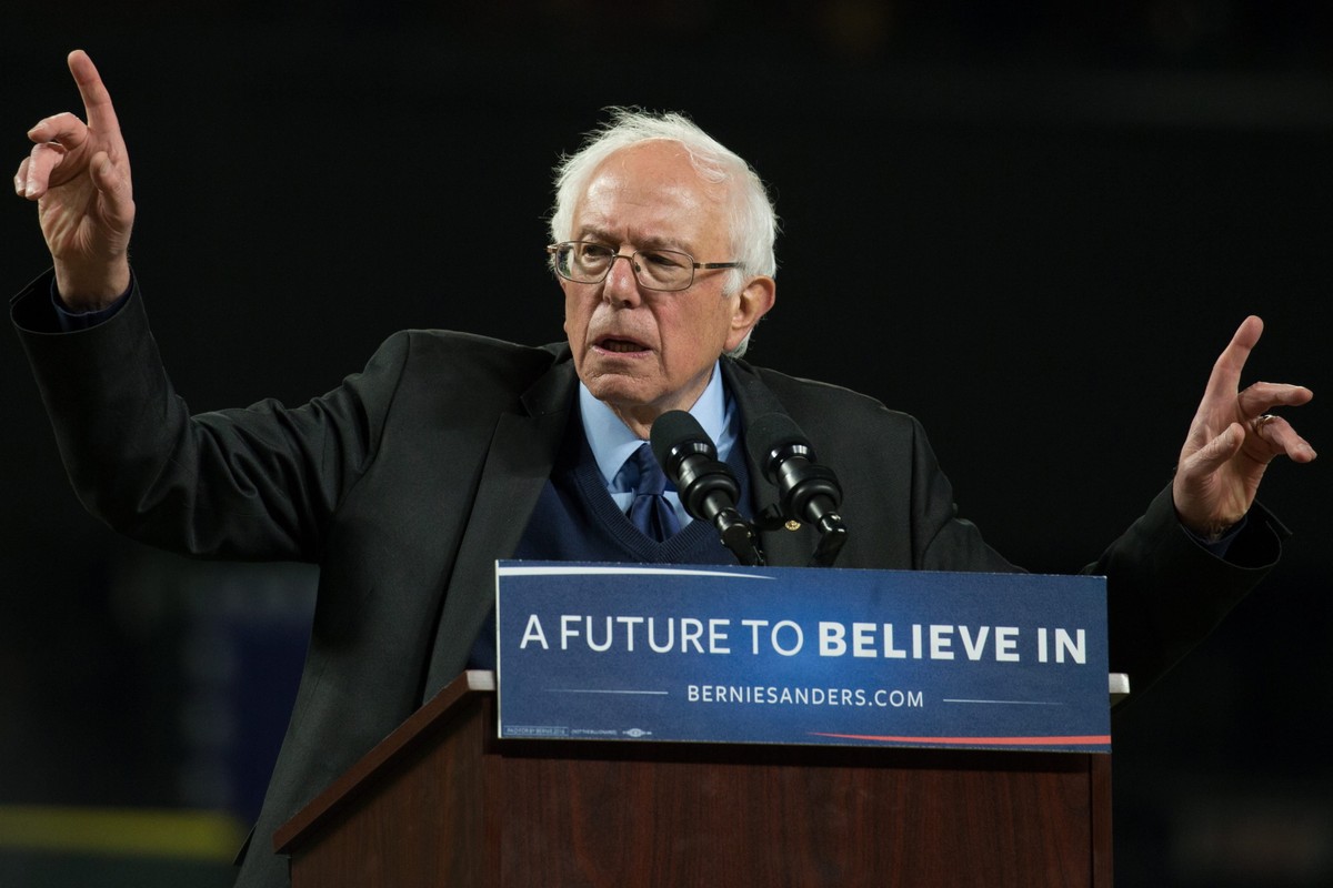 Bernie Sanders w Seattle w stanie Washington.