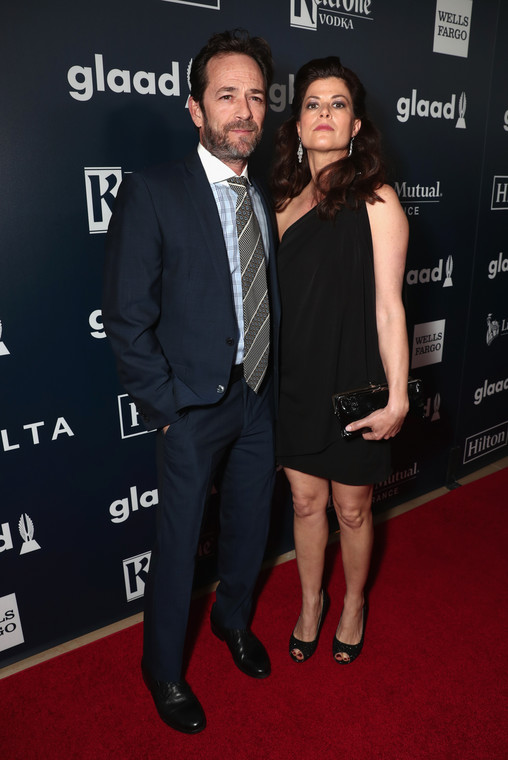 Luke Perry i Wendy Madison Bauer (2017 r.)