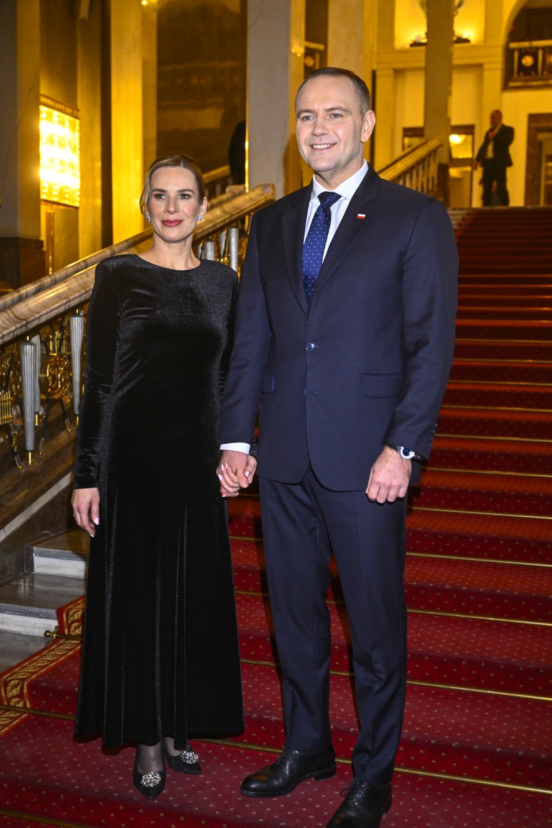 Prezydent Karol Nawrocki z żoną, Martą Nawrocką