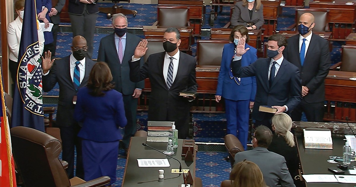 Jon Ossoff was sworn in using a Hebrew Bible from a rabbi who was an ...