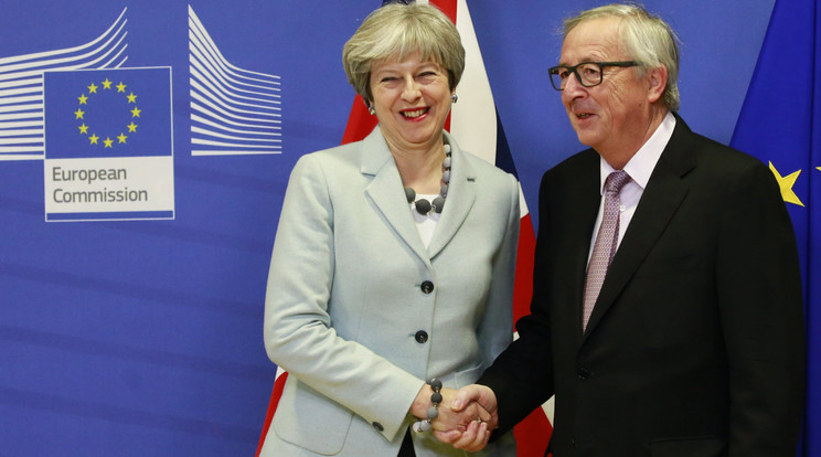 May és Juncker egész éjszaka tárgyaltak /Fotó - MTI