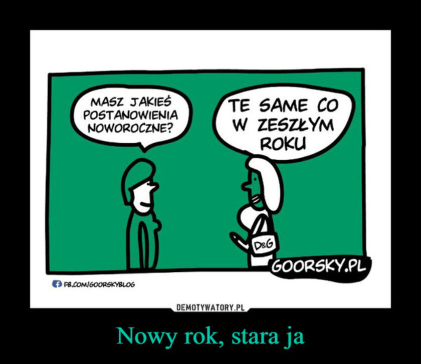 "Nowy rok, nowa ja". Zobacz najlepsze memy o postanowieniach