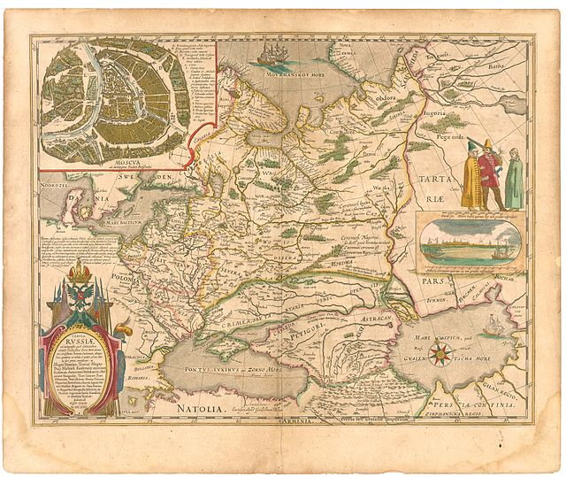 Mapa ze zbioru map Willema i Joana Blaeu, 1645 r.