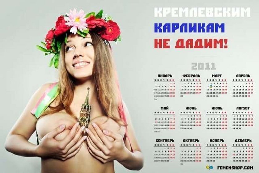 Sexy kalendarz! Własną piersią bronią Ukrainy przed Rosją!