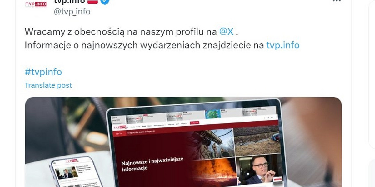 TVP wraca na Twittera 