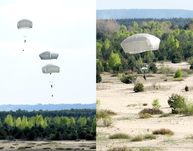 Chechło (woj. małopolskie), 05.05.2014. Żołnierze kanadyjscy na Pustyni Błędowskiej. (8)