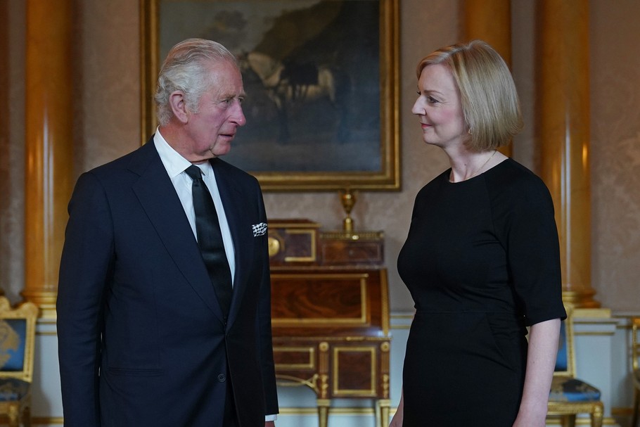 Król Karol III i premierka UK Liz Truss