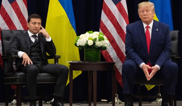 Volodimir Zelenski i Donald Tramp u Njujorku 2019.