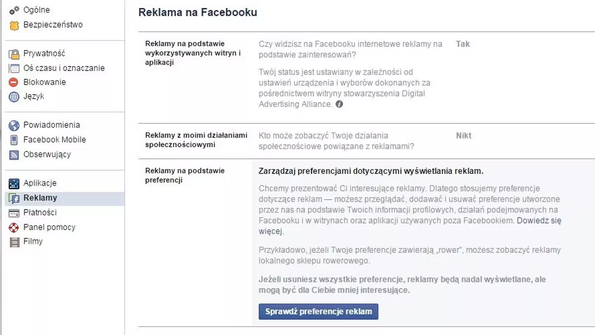 Co Facebook mówi o Tobie reklamodawcom? Łatwo to sprawdzić