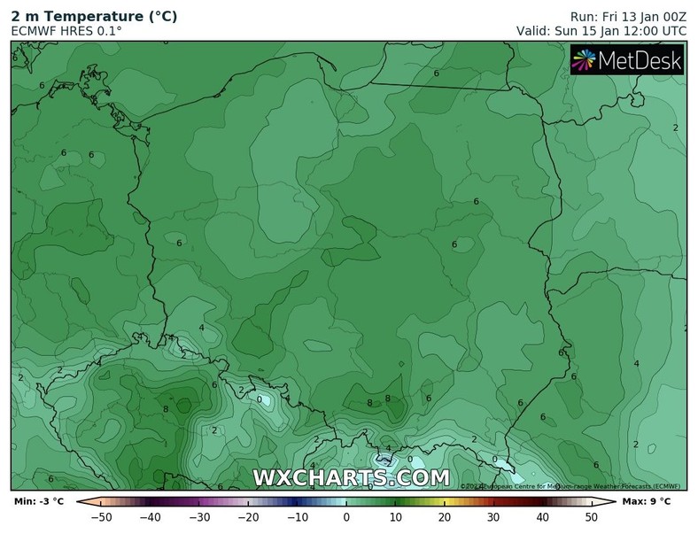 Ciepłe masy powietrza utrzymają się nad Polską