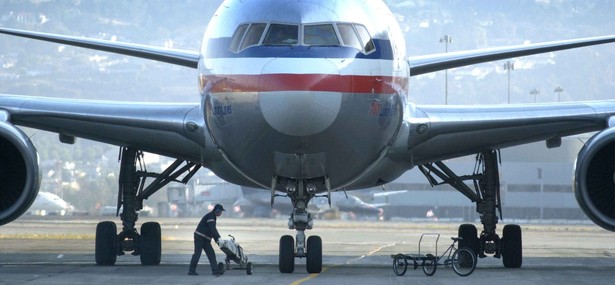 Boeing 767 Linii American Airlines na lotnisku w San Francisco