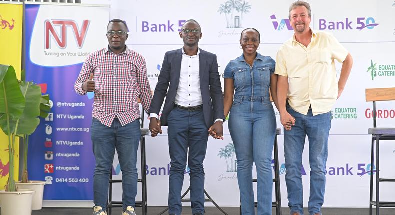 Stakeholders of the ABBA Re-Björn concert pose for a photo moment after the event launch