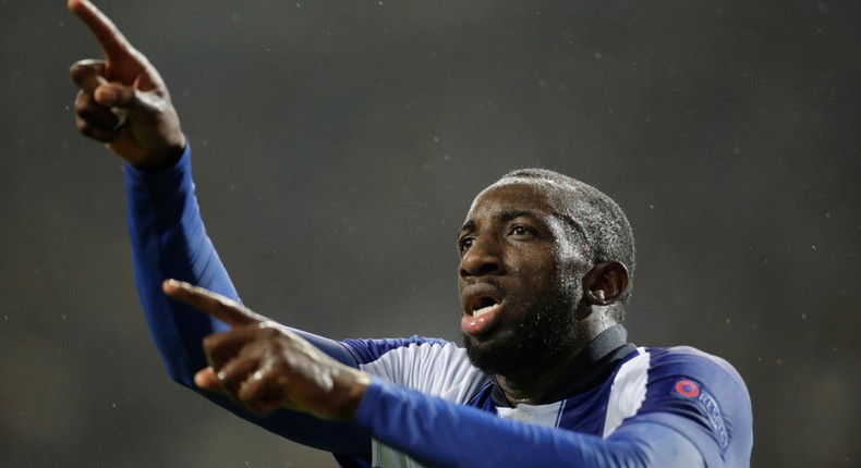 Porto's Moussa Marega celebrates scoring their second goal REUTERS/Miguel Vidal