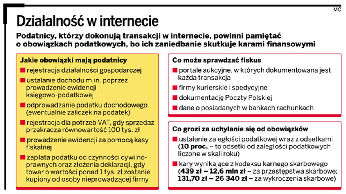 Działalność w internecie