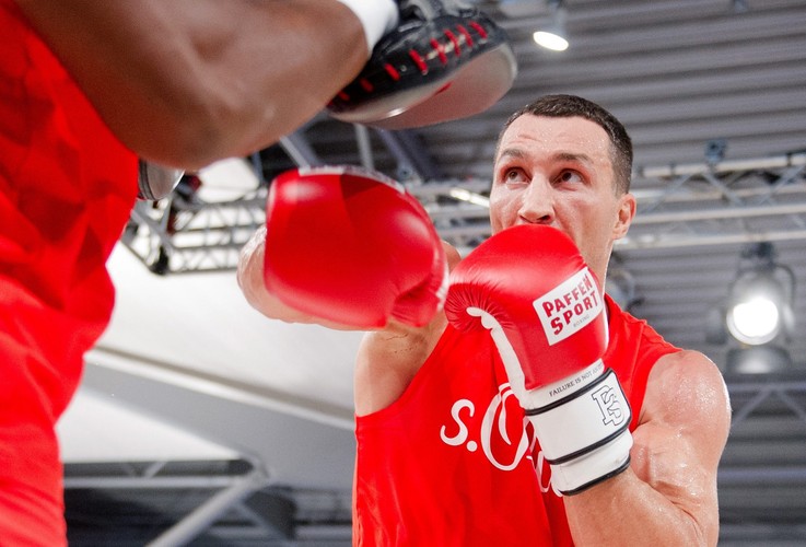 Władimir Kliczko i Kubrat Pulev trenują przed walką o mistrzowskie pasy