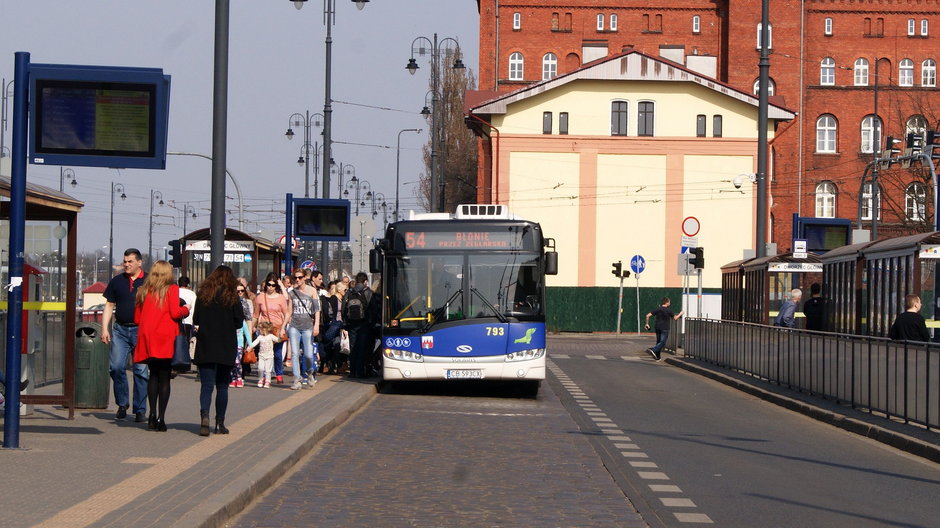 Autobus linii 54 w Bydgoszczy