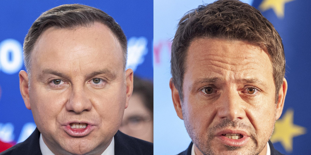 Andrzej Duda i Rafał Trzaskowski