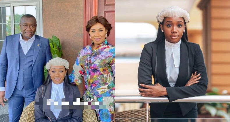 Dr Ernest Ofori Sarpong with wife and Mandy her daughter