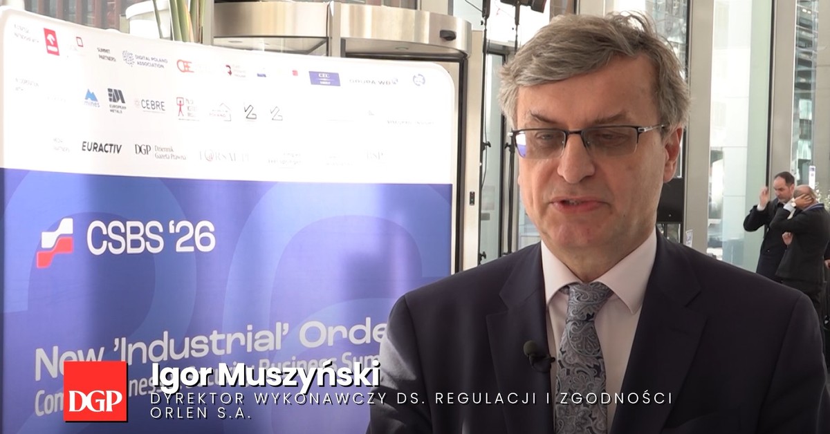 Igor Muszyński, Orlen S.A.: Wyzwania regulacyjne i koszty dekarbonizacji rzutują na ceny energii w Polsce