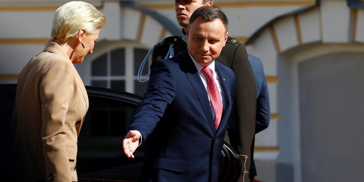 Andrzej Duda i Agata Duda z wizytą na Łotwie