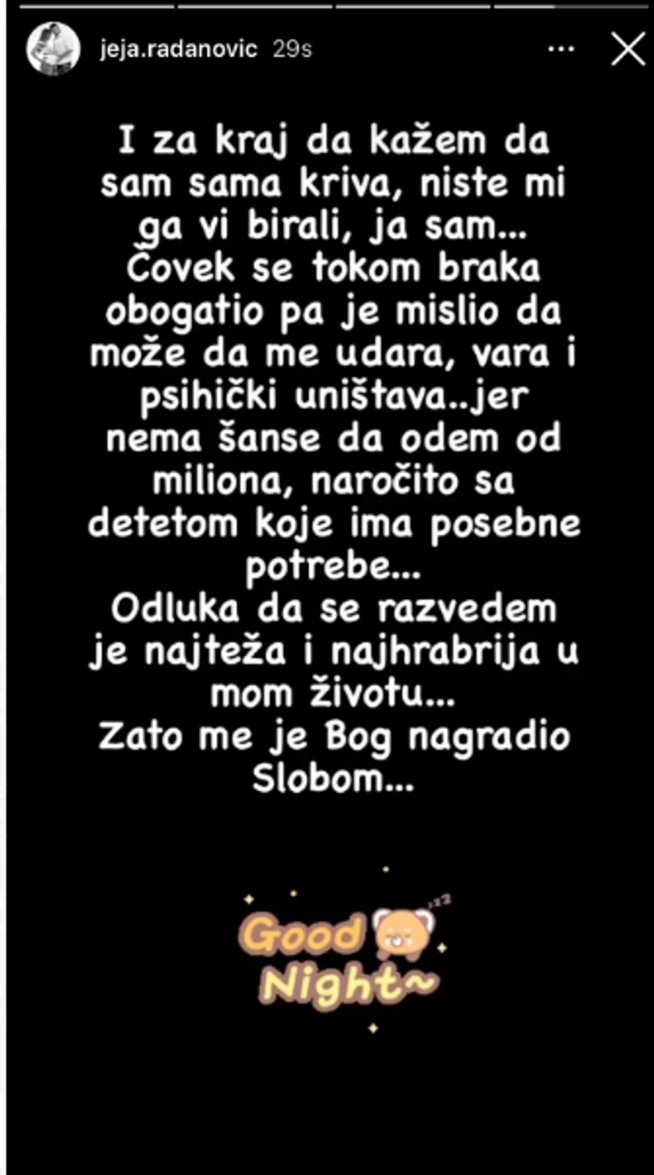 Jelena Đuričanin o nasilju koje je pretrpela