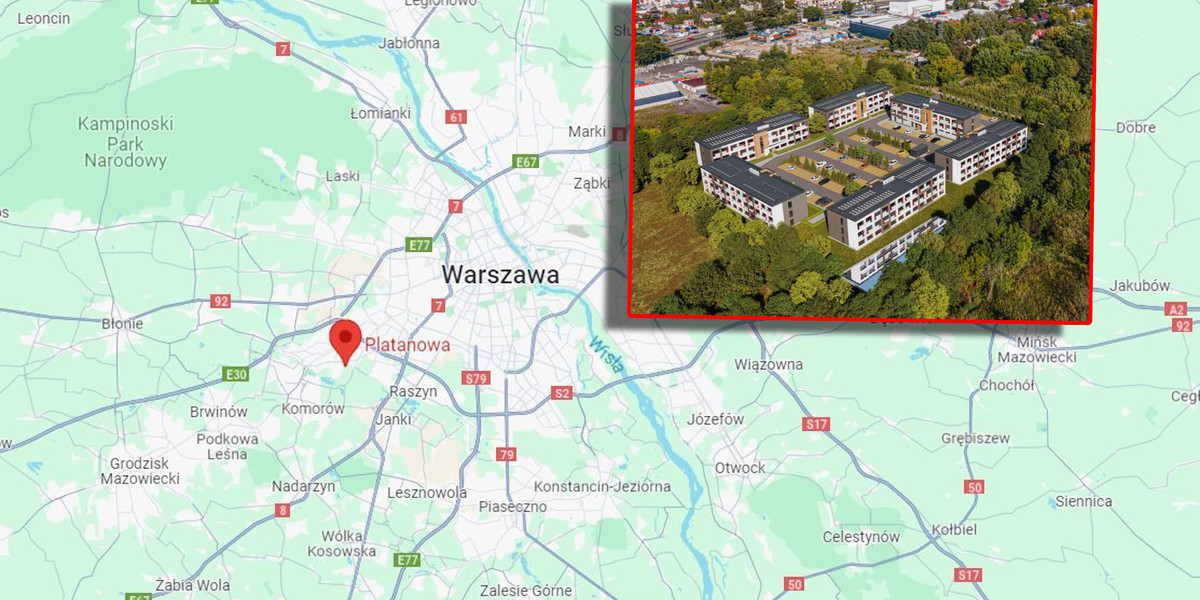 Inwestycja ma powstać tuż przy granicach Warszawy