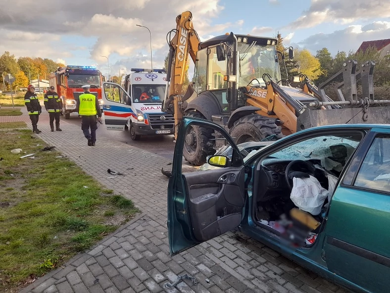 Groźny wypadek w Lęborku