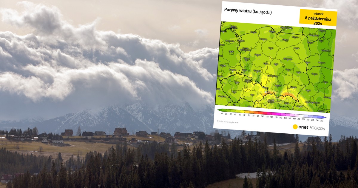 Groźne prognozy odnośnie wiatru. W góry nadciąga bardzo silny halny