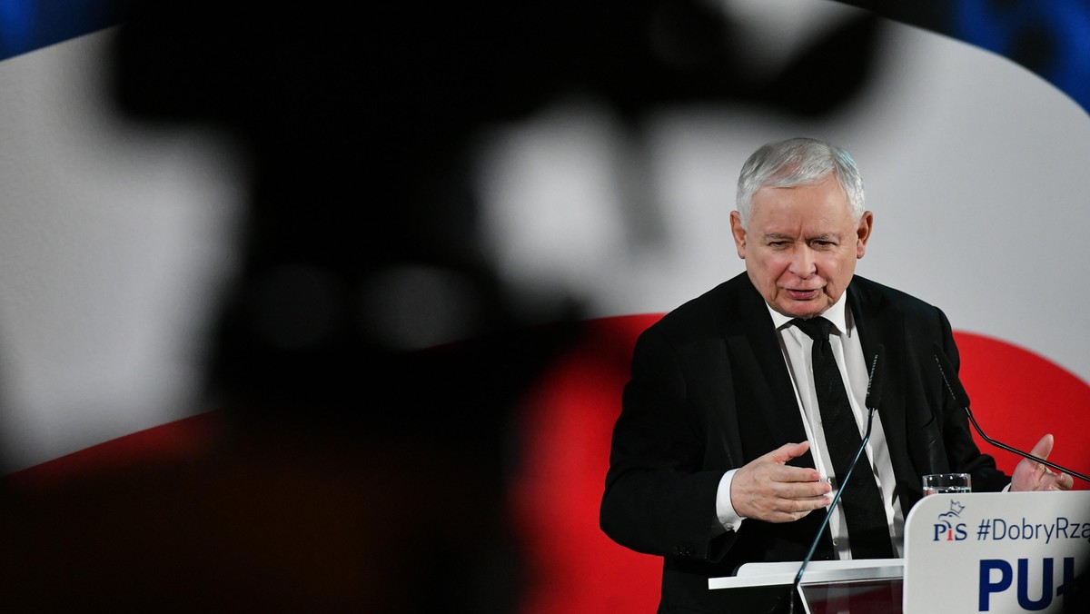 Jarosław Kaczyński w Puławach