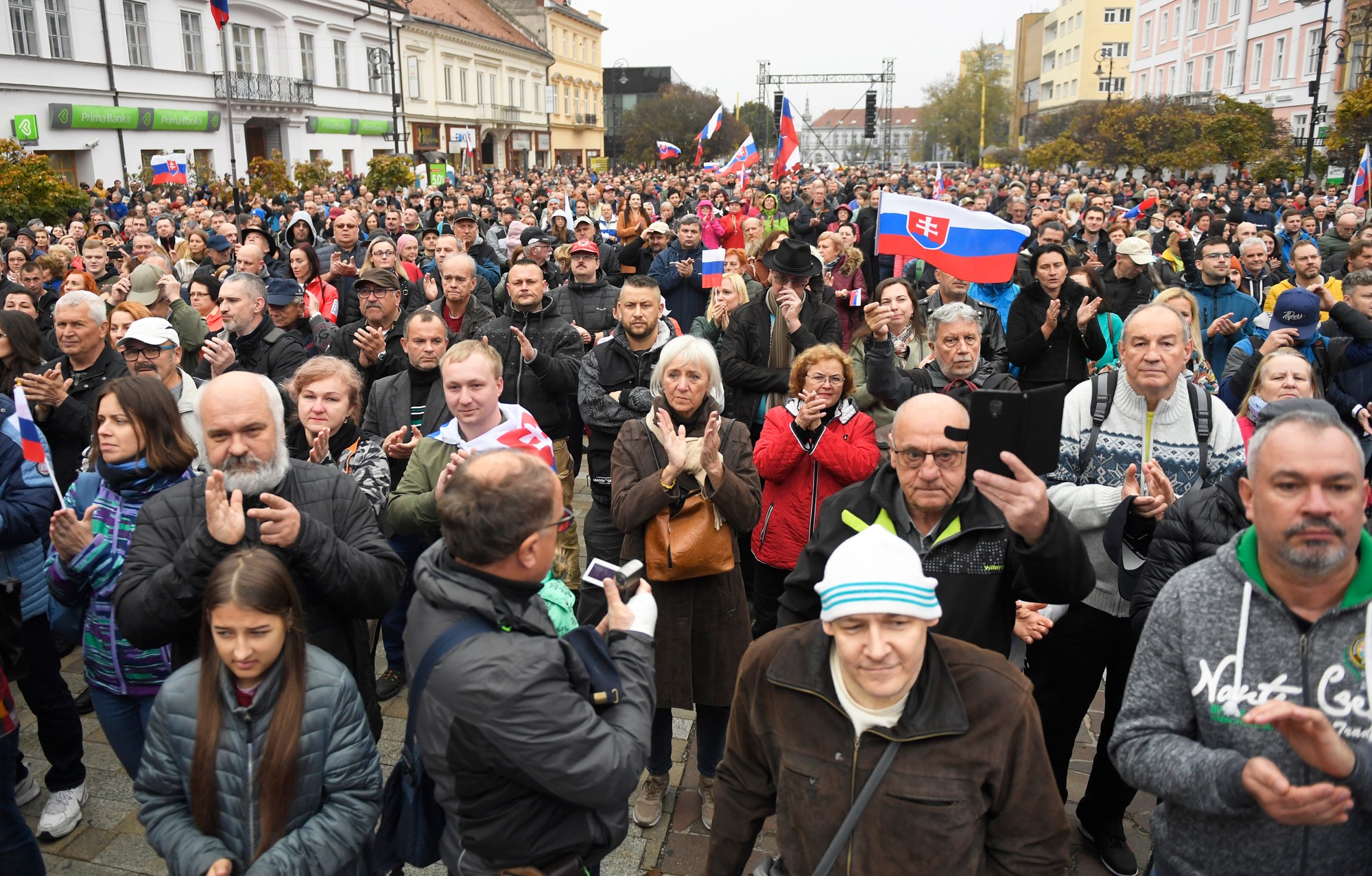 Protestu v Košiciach sa zúčastnili stovky ľudí.