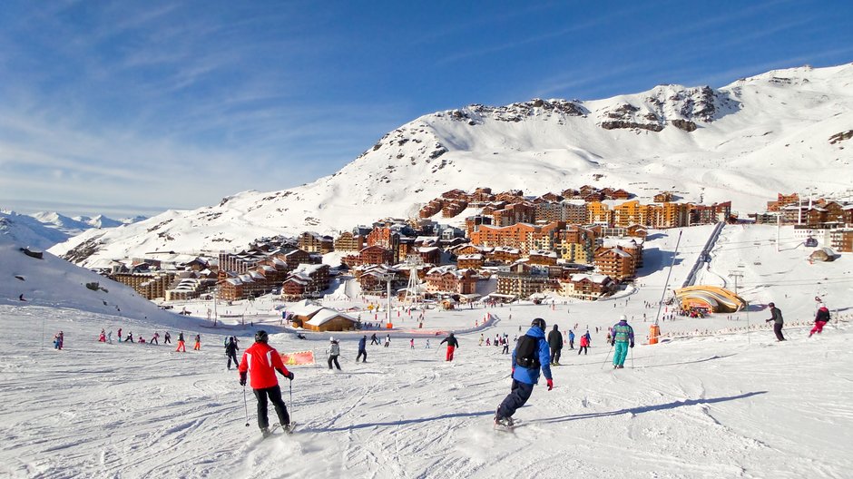 Stok narciarski w Val Thorens, Francja