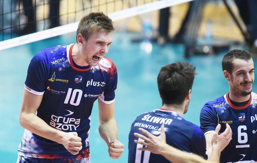 Siatkowka. PlusLiga. Stocznia Szczecin - ZAKSA Kedzierzyn-Kozle. 17.10.2018