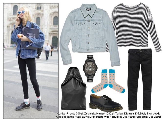 STYLIZACJE z jeansową kurtką